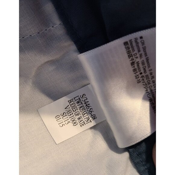 New! Old Navy Pants Men 33x32  Lightweight Khakis Preppy Bodies of Water Blue - Picture 10 of 13